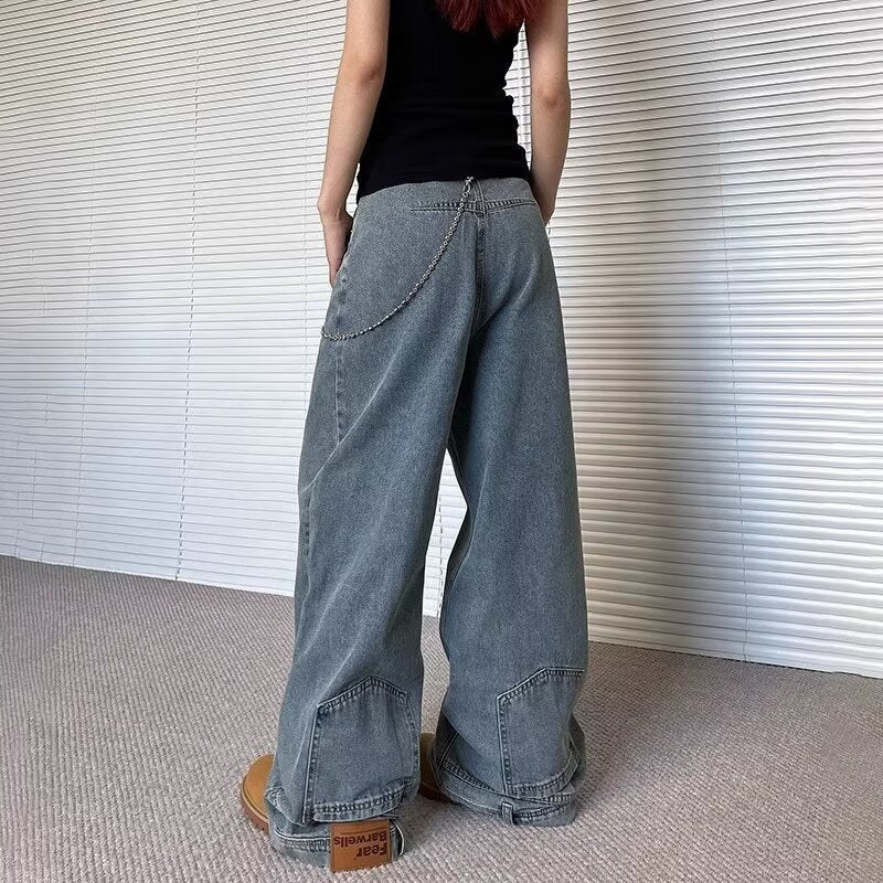 Loose and Slimming Petite-Friendly, High-Drape Floor-Length Straight Leg Pants