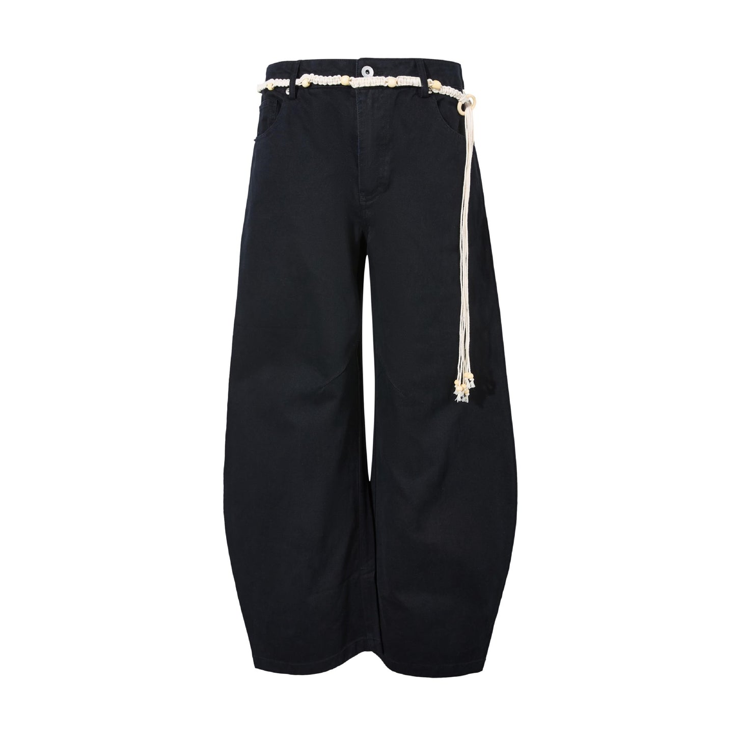Vintage Washed Blue Baggy Loose Casual Pants