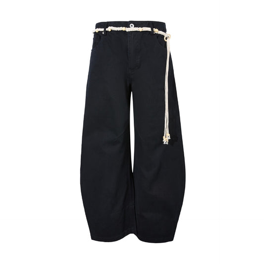 Vintage Washed Blue Baggy Loose Casual Pants