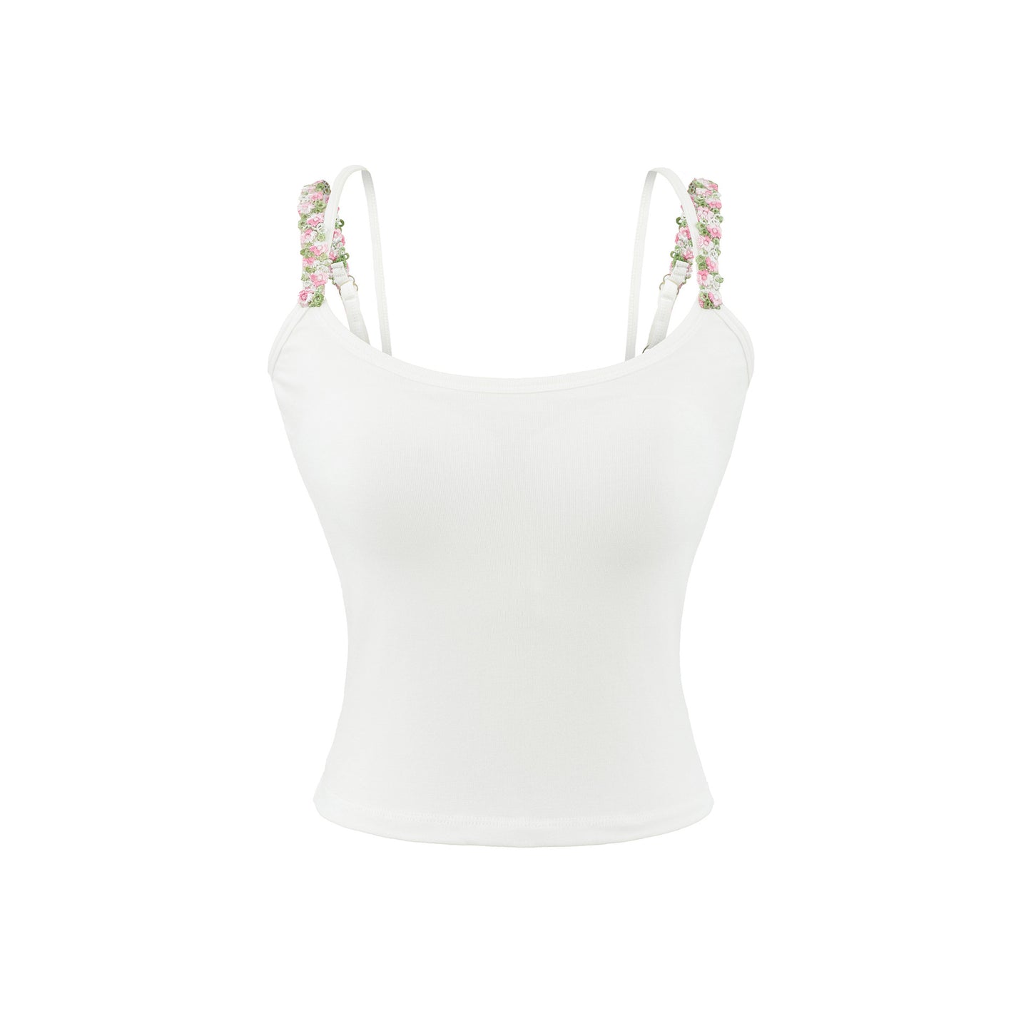 Round neck sleeveless top