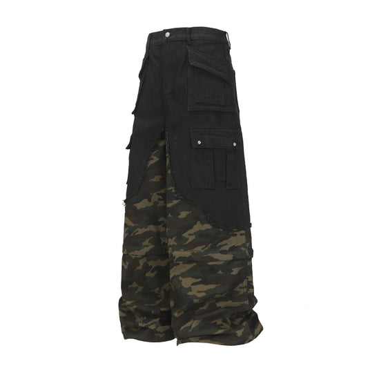 High end two jeans baggy wide leg pants