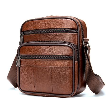 Genuine Leather Bag T500 Retro Crossbody Casual Shoulder Satchel